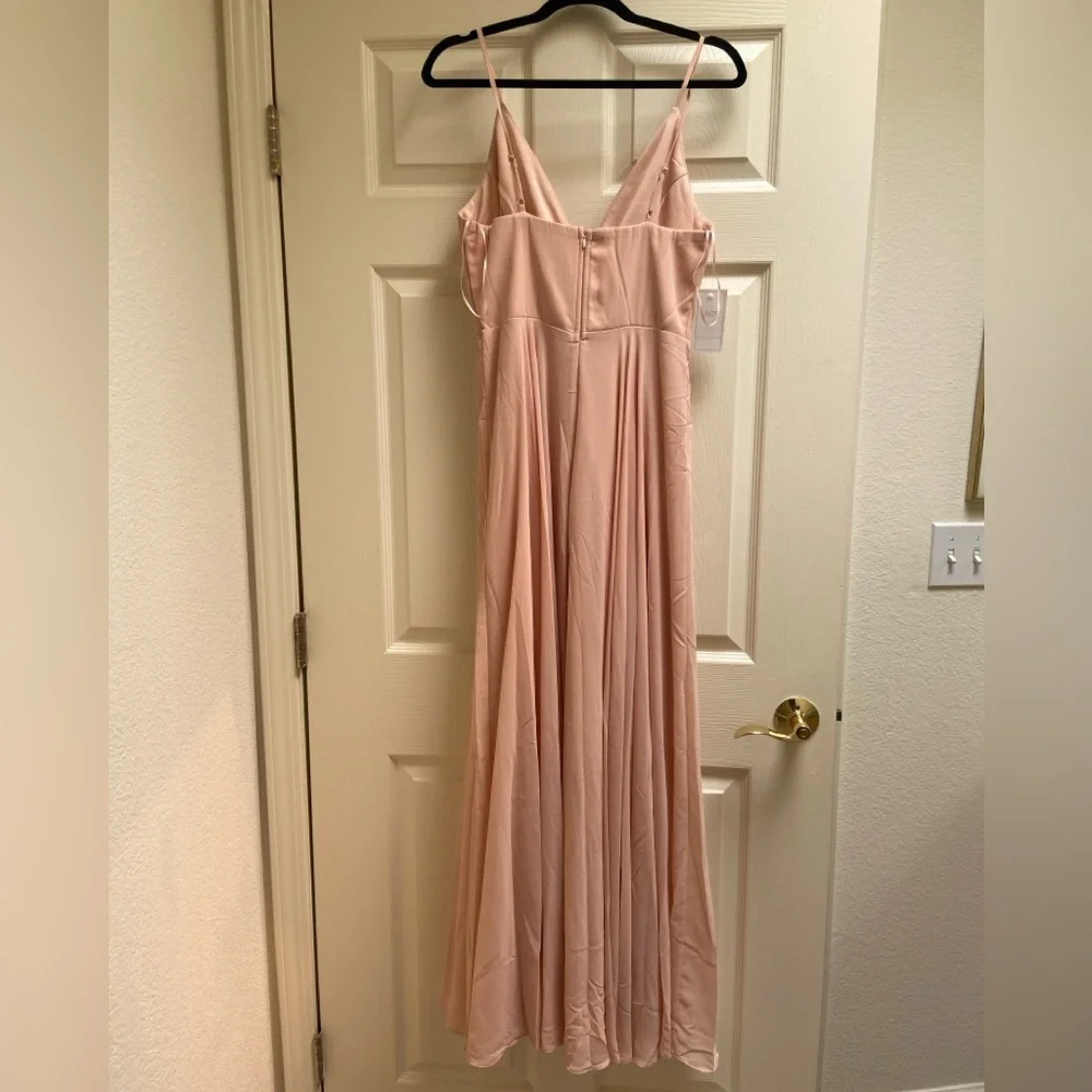 ✨NWT Morning Lavender Petite Cassidy Flowy Maxi Dress, Blush Pink - Picture 6 of 14